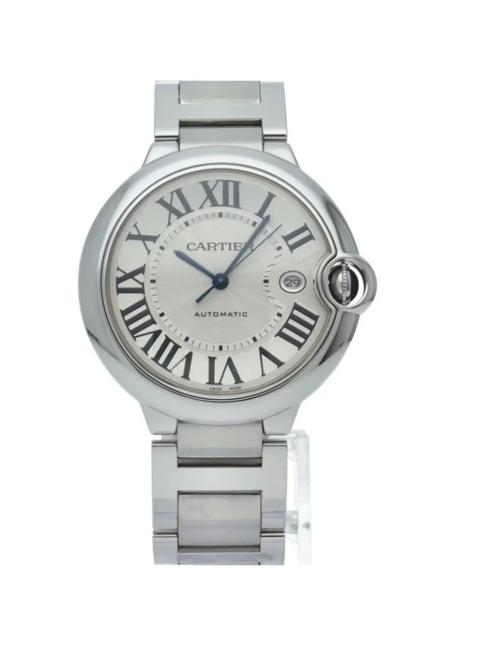 Cartier Ballon Bleu LM Watch 42 Auto SS Silver
